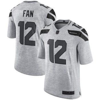 12s Seattle Seahawks Nike Gridiron Gray II Limited Jersey - Gray