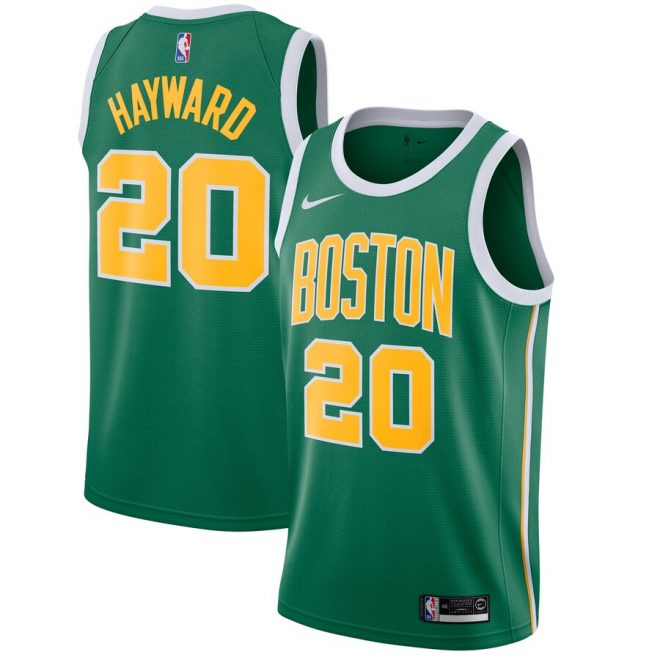 Gordon Hayward Boston Celtics Nike 2018/19 Swingman Jersey Green – Earned Edition