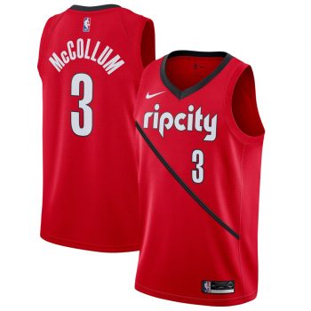 C.J. McCollum Portland Trail Blazers Nike 2018/19 Swingman Jersey Red – Earned Edition