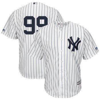 Aaron Judge New York Yankees Majestic Cool Base Player Replica Jersey – White