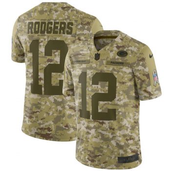 Aaron Rodgers Green Bay Packers Nike Salute to Service Limited Jersey – Camo