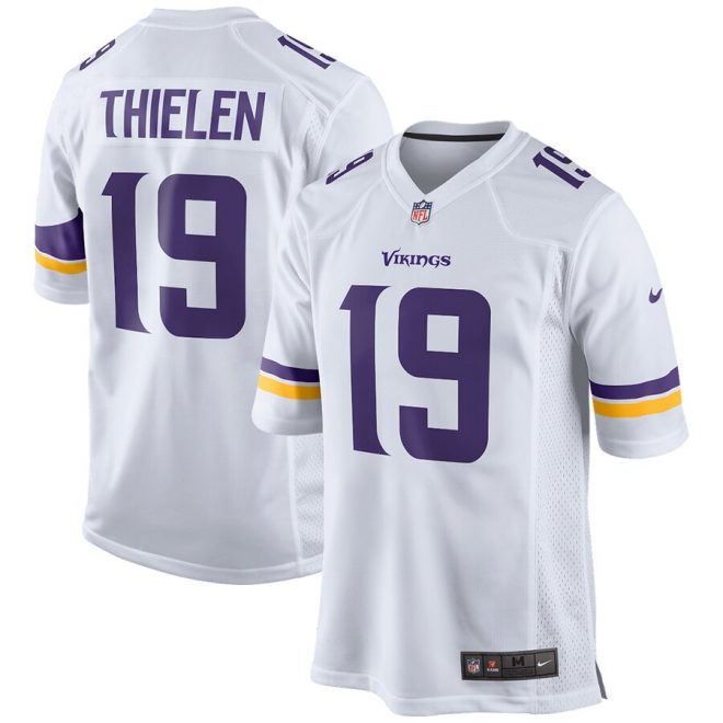 Adam Thielen Minnesota Vikings Nike Game Jersey – White