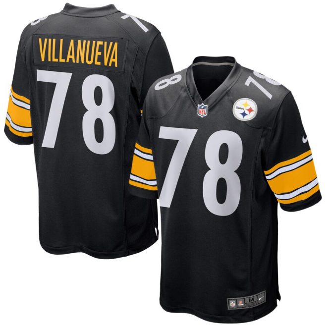 Alejandro Villanueva Pittsburgh Steelers Nike Game Jersey – Black