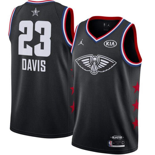 Anthony Davis New Orleans Pelicans Jordan Brand 2019 NBA All-Star Game Finished Swingman Jersey – Black