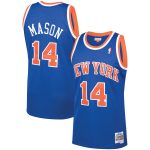 Anthony Mason New York Knicks Mitchell & Ness 1991-92 Hardwood Classics Swingman Jersey – Blue