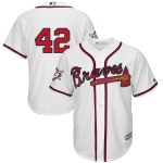 Atlanta Braves Majestic 2019 Jackie Robinson Day Official Cool Base Jersey – White