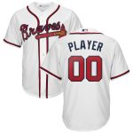 Atlanta Braves Majestic Home 2019 Cool Base Custom Jersey – White