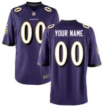 Baltimore Ravens Nike Youth Custom Game Jersey - Purple