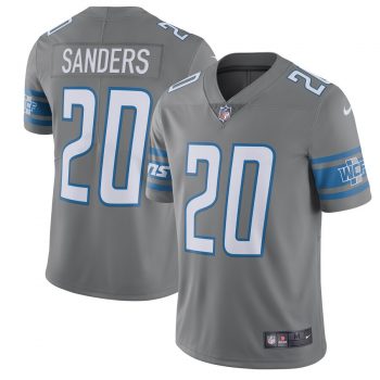 Barry Sanders Detroit Lions Nike Vapor Untouchable Color Rush Limited Player Jersey - Steel