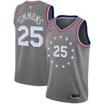 Ben Simmons Philadelphia 76ers Nike City Edition Swingman Jersey – Gray