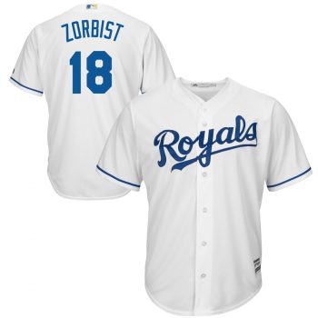 Ben Zobrist Kansas City Royals Majestic Official Cool Base Player Jersey - White