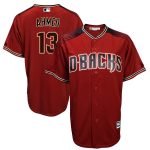 Nick Ahmed Arizona Diamondbacks Majestic Alternate Official Cool Base Player Jersey - Red/Black