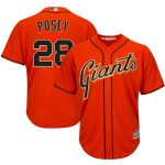 Buster Posey San Francisco Giants Majestic Cool Base Player Jersey - Orange