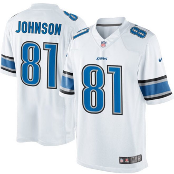 Calvin Johnson Detroit Lions Nike Limited Jersey - White