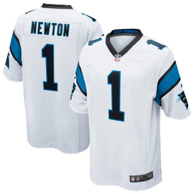 Cam Newton Carolina Panthers Nike White Game Jersey - White