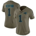 Cam Newton Carolina Panthers Nike Women's Salute to Service Limited Jersey - Olive