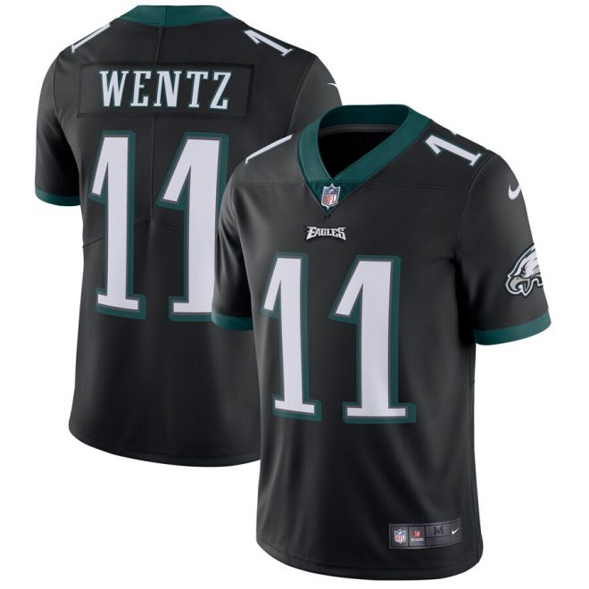 Carson Wentz Philadelphia Eagles Nike Vapor Untouchable Limited Player Jersey - Black