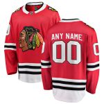 Chicago Blackhawks Fanatics Branded Youth Home Breakaway Custom Jersey - Red