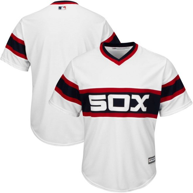 Chicago White Sox Majestic Throwback Official Cool Base Jersey - White