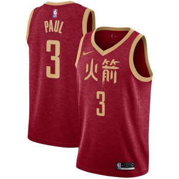 Chris Paul Houston Rockets Nike City Edition Swingman Jersey – Red