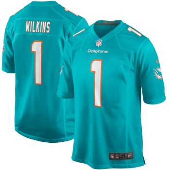 Christian Wilkins Miami Dolphins Nike 2019 NFL Draft First Round Pick Game Jersey – Aqua