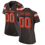 Cleveland Browns Nike Women's Custom Game Jersey - Brown