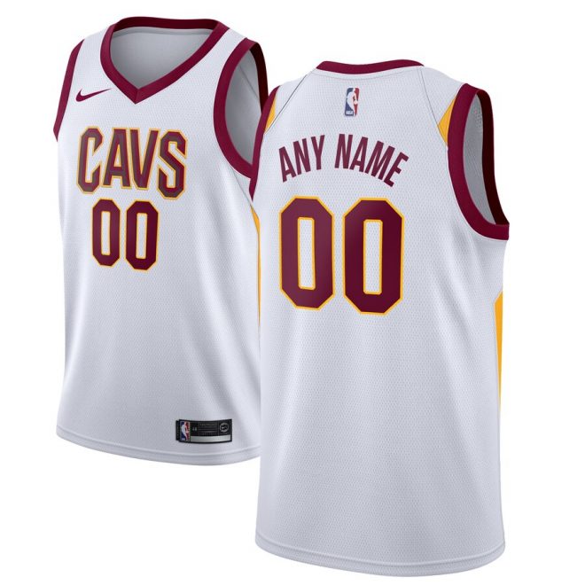 Cleveland Cavaliers Nike Custom Swingman Jersey White - Association Edition