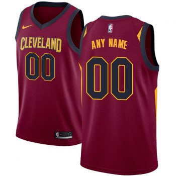 Cleveland Cavaliers Nike Swingman Custom Jersey Maroon - Icon Edition