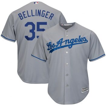 Cody Bellinger Los Angeles Dodgers Majestic Wordmark Cool Base Player Replica Jersey – Gray