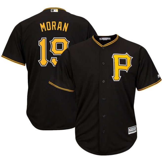 Colin Moran Pittsburgh Pirates Majestic Alternate Cool Base Player Jersey – Black