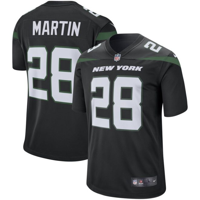 Curtis Martin New York Jets Nike Retired Player Game Jersey – Stealth Black