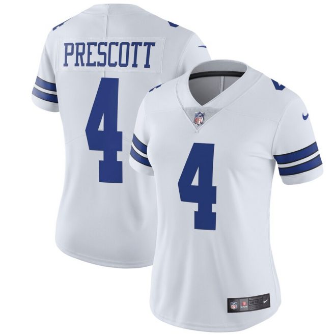 Dak Prescott Dallas Cowboys Nike Women's Vapor Untouchable Limited Jersey - White