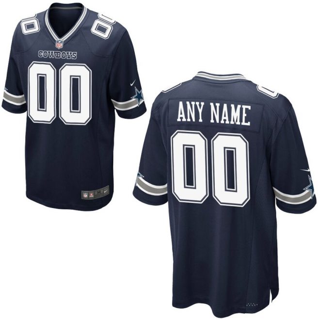 Dallas Cowboys Nike Custom Team Color - Game Jersey – Navy