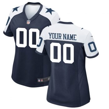 Dallas Cowboys Nike Women's Custom Throwback Game Jersey - Navy