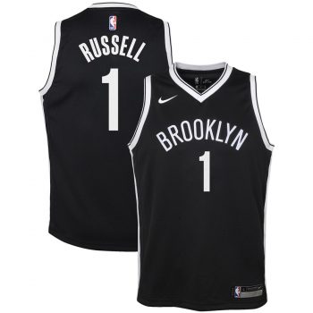 D'Angelo Russell Brooklyn Nets Nike Youth Swingman Jersey Black - Icon Edition