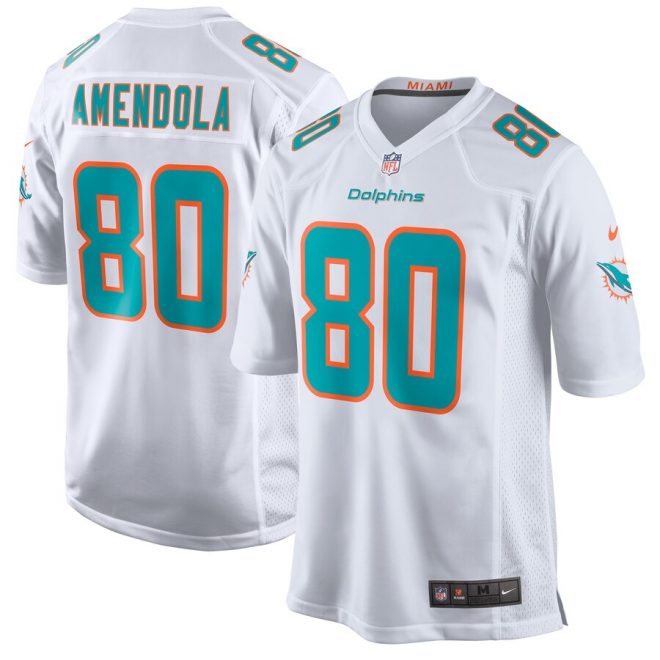 Danny Amendola Miami Dolphins Nike New 2018 Game Jersey – White