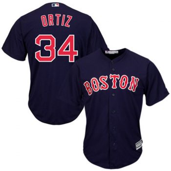 David Ortiz Boston Red Sox Majestic Cool Base Player Jersey - Navy