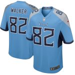 Delanie Walker Tennessee Titans Nike New 2018 Game Jersey – Light Blue