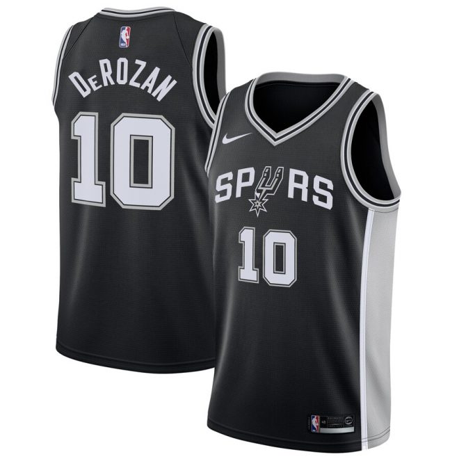 DeMar DeRozan San Antonio Spurs Nike Icon Swingman Jersey - Black