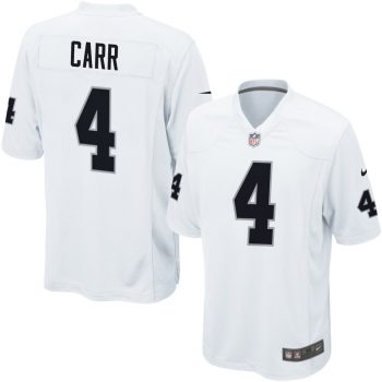 Derek Carr Oakland Raiders Nike Game Jersey - White