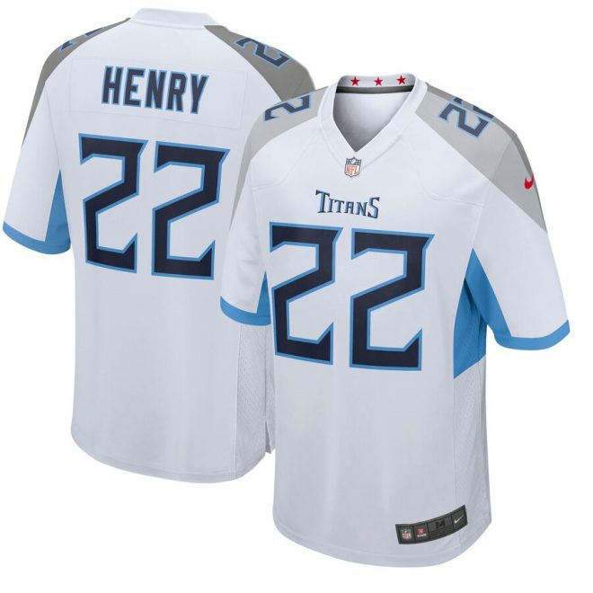 Derrick Henry Tennessee Titans Nike Youth 2018 Game Jersey – White