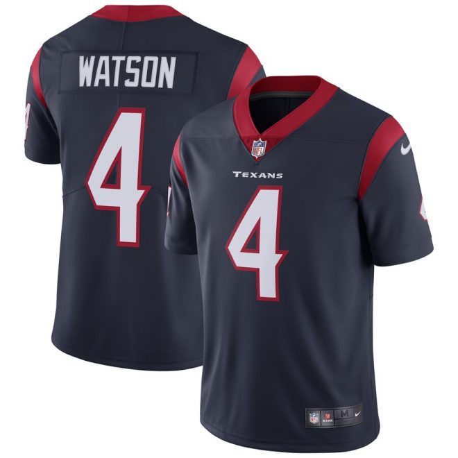 Deshaun Watson Houston Texans Nike Vapor Untouchable Limited Jersey – Navy