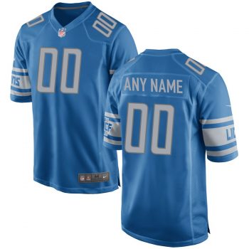 Detroit Lions Nike Custom Team Color - Game Jersey – Blue