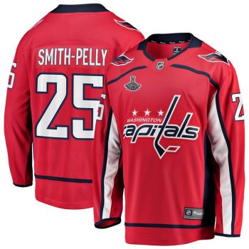 Devante Smith-Pelly Washington Capitals Fanatics Branded Youth 2018 Stanley Cup Champions Home Breakaway Player Jersey – Red