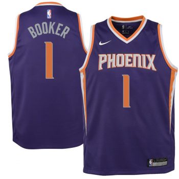 Devin Booker Phoenix Suns Nike Youth Swingman Jersey Purple - Icon Edition