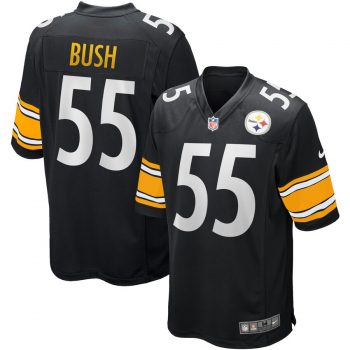 Devin Bush Pittsburgh Steelers Nike 2019 NFL Draft First Round Pick Game Jersey – Black