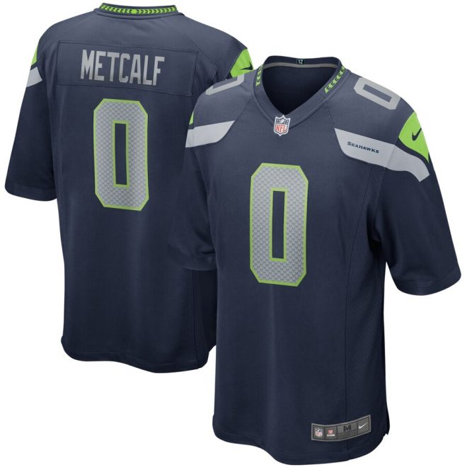 DK Metcalf Seattle Seahawks Nike 2019 NFL Draft Pick Game Jersey – Navy