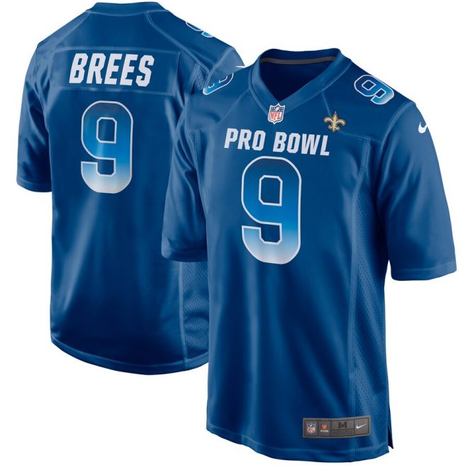 Drew Brees NFC Nike 2019 Pro Bowl Game Jersey – Royal