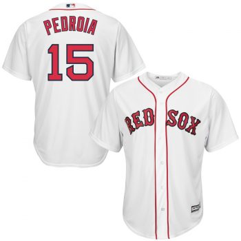 Dustin Pedroia Boston Red Sox Majestic Cool Base Player Jersey - White