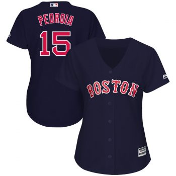 Dustin Pedroia Boston Red Sox Majestic Women's Alternate Cool Base Replica Player Jersey - Navy